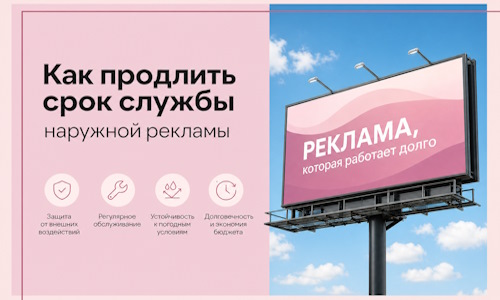 Как продлить срок службы наружной рекламы в Иркутске