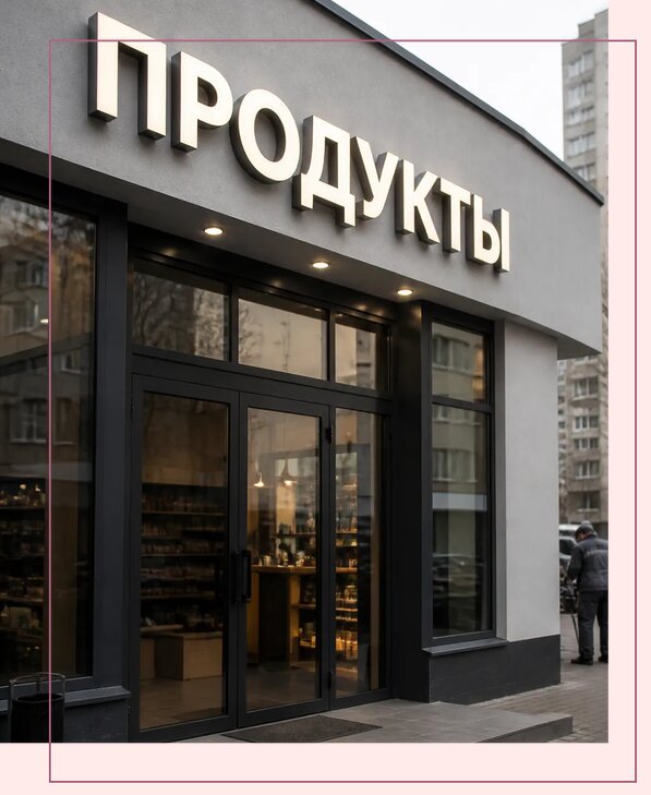 Объемные буквы для магазина в Иркутске по цене от 4689 р. | Аванза-Ркт