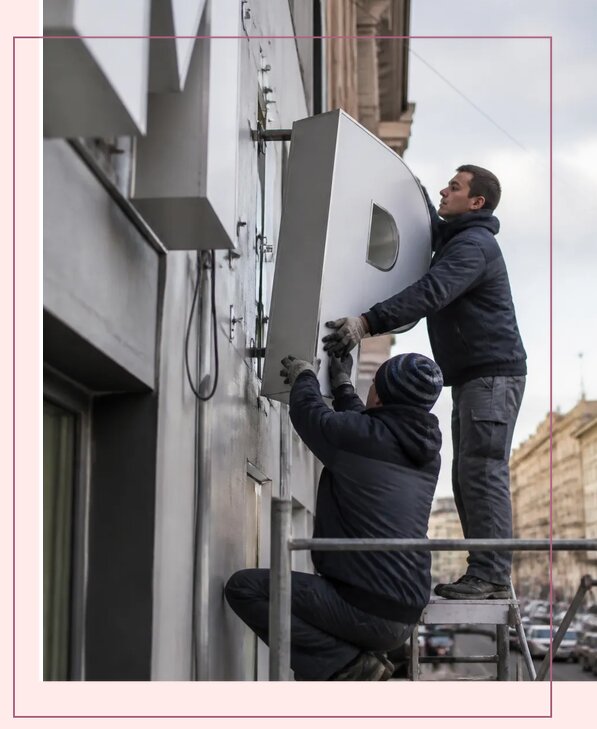 Изготовление и монтаж больших объемных букв в Иркутске