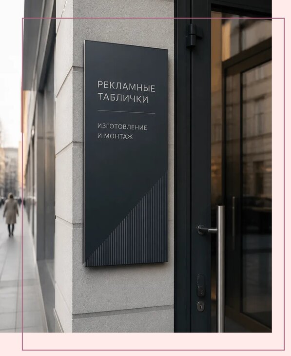 Рекламные таблички в Иркутске по цене от 4689 р. | Аванза-Ркт