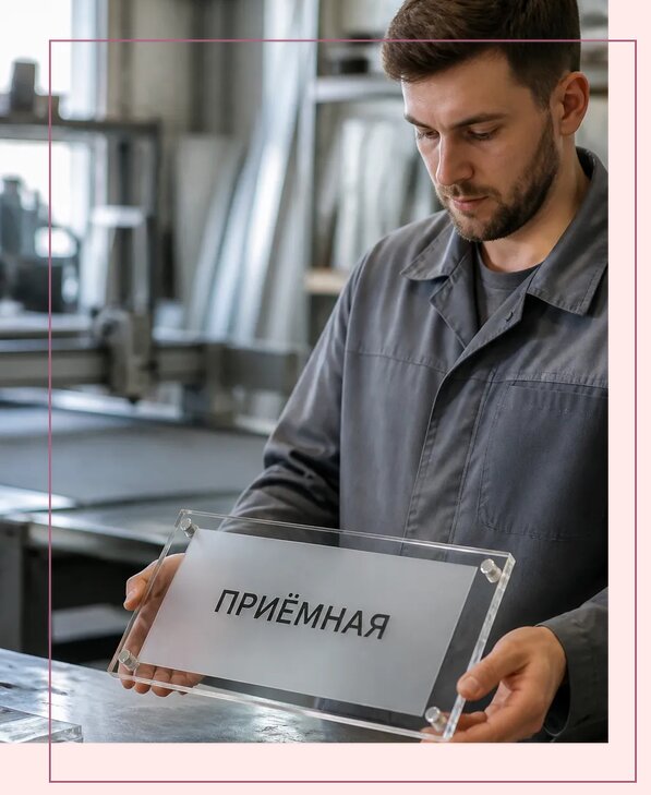 Таблички из оргстекла на заказ в Иркутске от 4063 р. | Аванза-Ркт