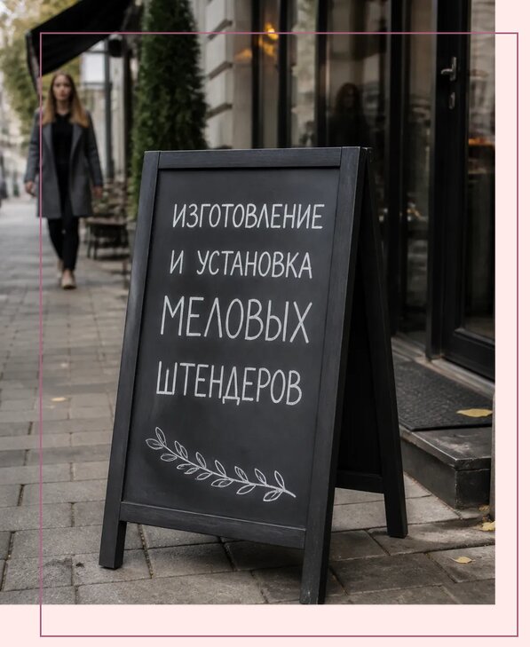 Меловые штендеры в Иркутске по цене от 6772 р. | Аванза-Ркт